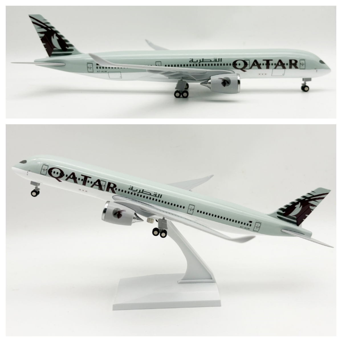 Model Airplane Plastic - 30CM 다이캐스트 레진 항공기 모형 카타르