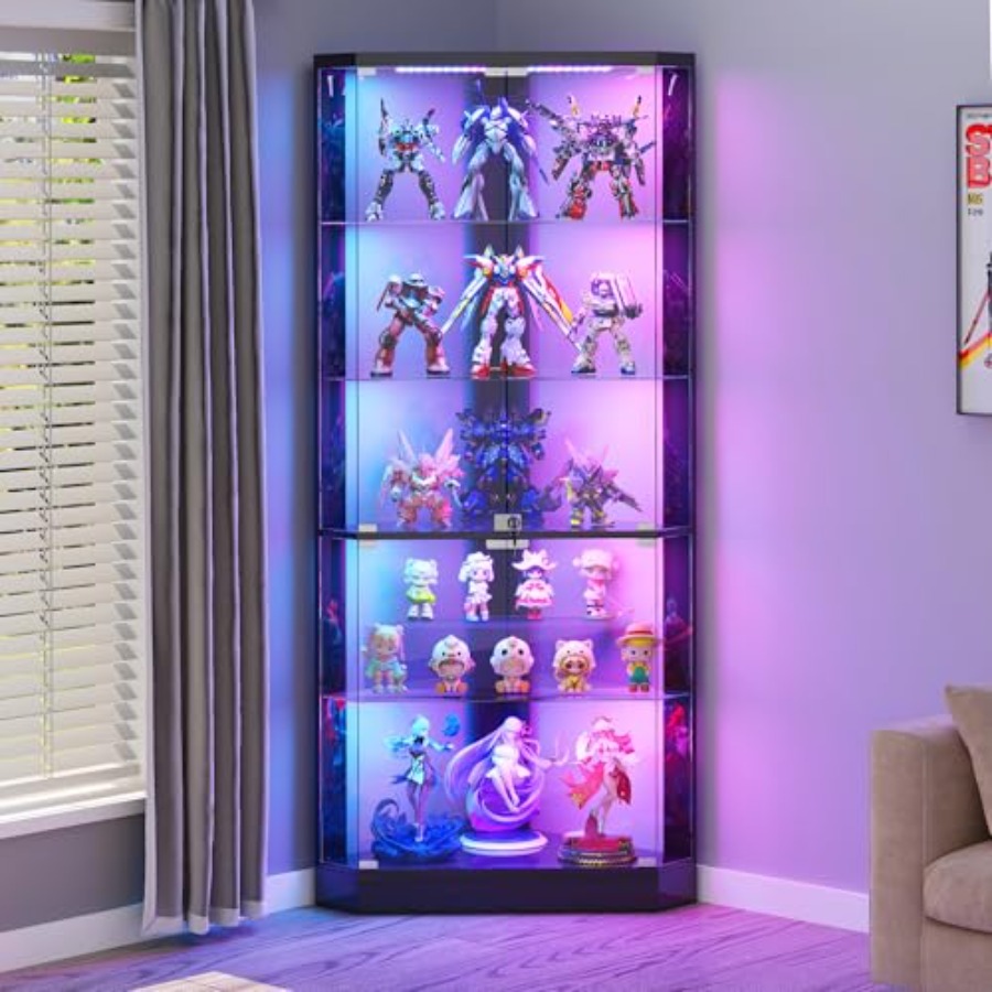 Display Case Acrylic - RGB 조명과 인체 감지 센서가 장착된