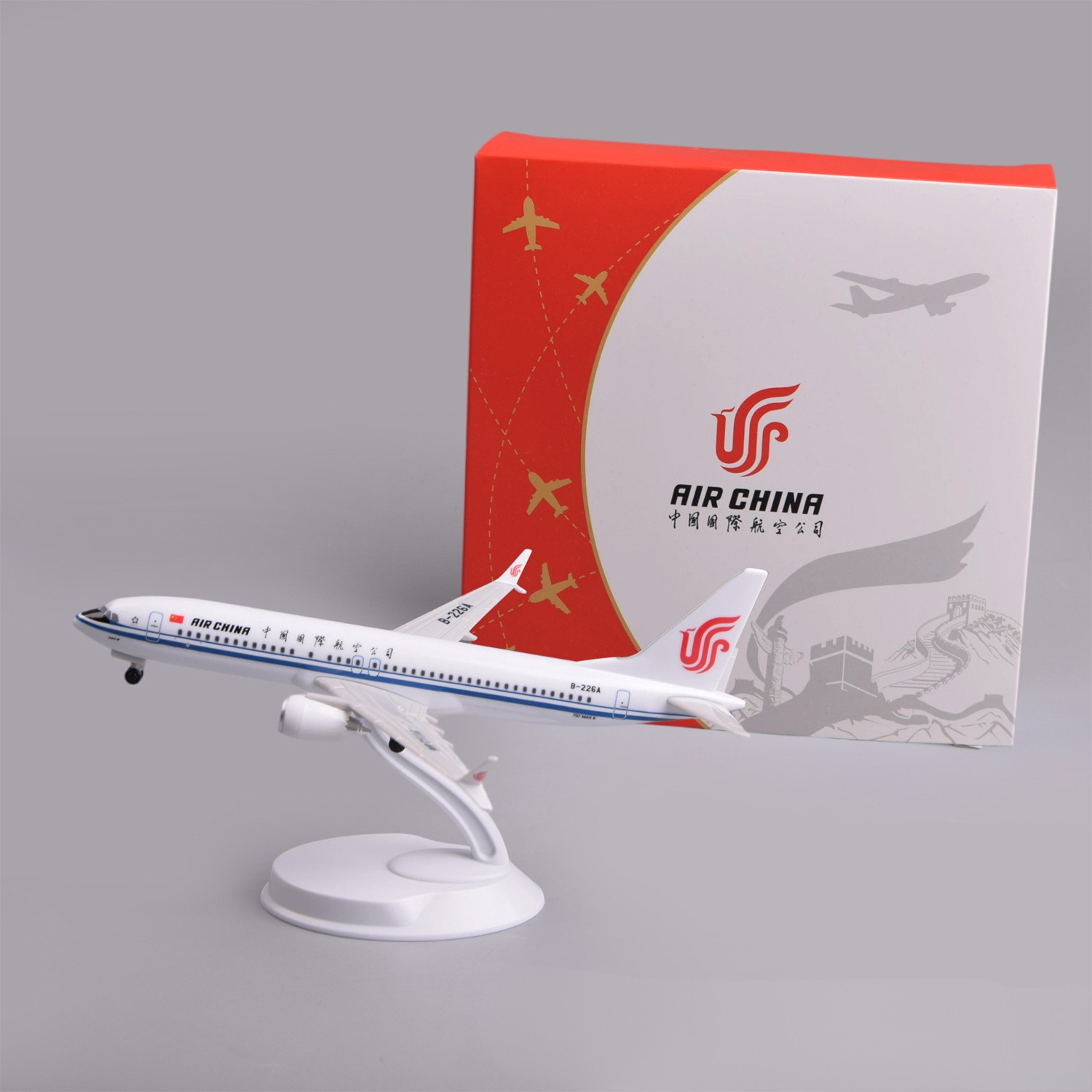 Model Airplane Plastic - 20cm 에어차이나 B737Max8 플라스틱 미니어처 비행기