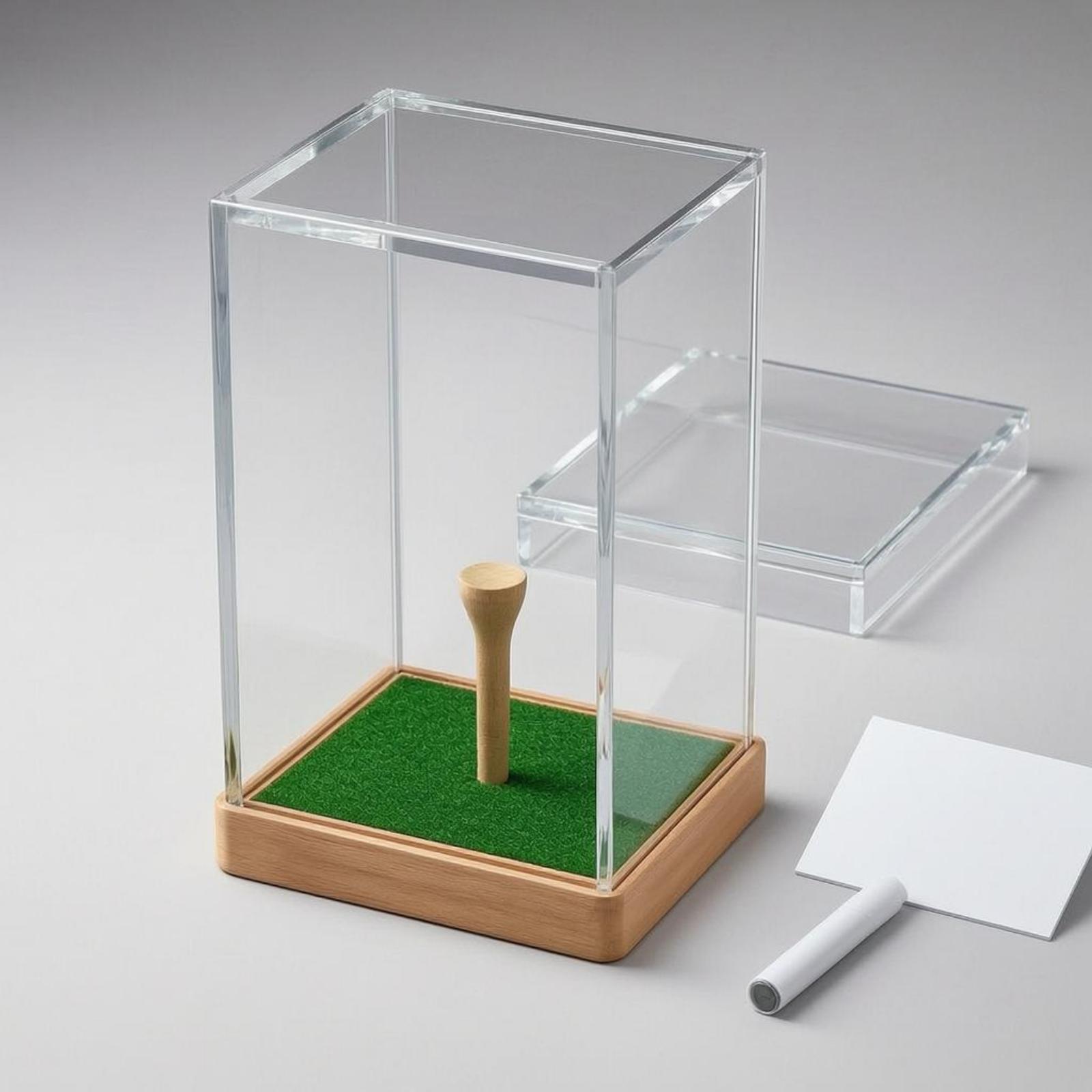 골프공 케이스 아크릴 디스플레이 박스 (녹색 잔디 삽입 - Display Case Acrylic 리뷰 및 가격