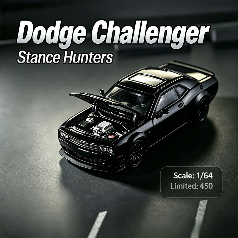 스탠스 헌터스-SH 1/64 닷지 SRT 헬캣 다이캐스 - Die Cast Car 1 64 리뷰 및 가격